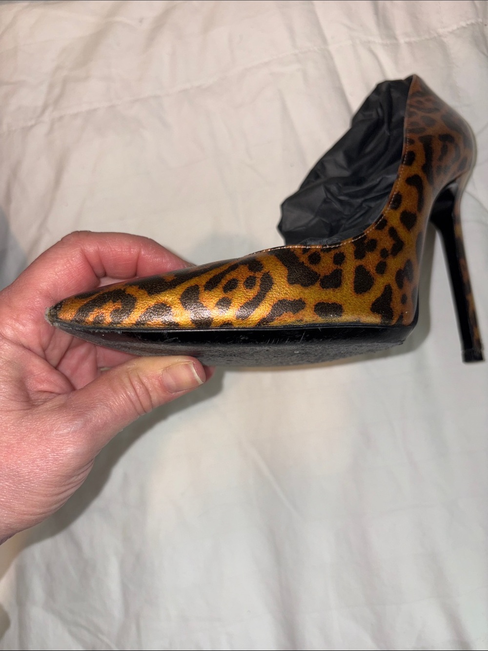 Saint Laurent Leopard Print Pointed Toe Pumps animal print SZ 36 - Picture 12 of 16